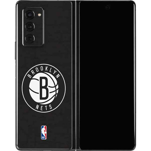 NBA Brooklyn Nets Distressed Galaxy Z Fold2 5G Skin