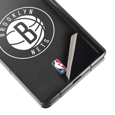NBA Brooklyn Nets Distressed Galaxy Z Fold2 5G Skin