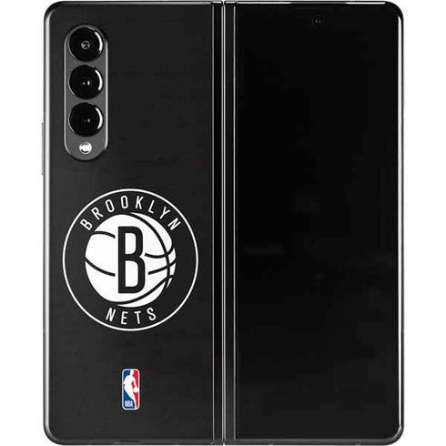 NBA Brooklyn Nets Distressed Galaxy Z Fold3 5G Skin
