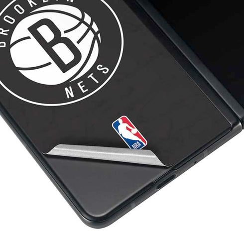 NBA Brooklyn Nets Distressed Galaxy Z Fold3 5G Skin