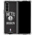 NBA Brooklyn Nets Distressed Galaxy Z Fold4 5G Clear Case