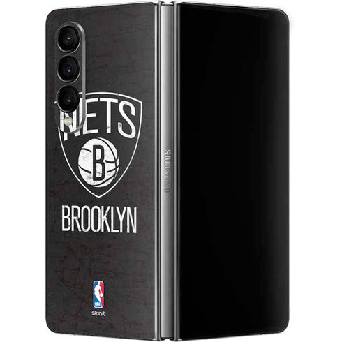 NBA Brooklyn Nets Distressed Galaxy Z Fold4 5G Skin