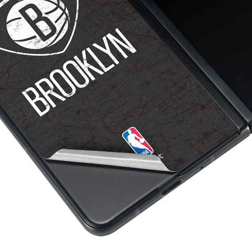 NBA Brooklyn Nets Distressed Galaxy Z Fold4 5G Skin