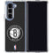 NBA Brooklyn Nets Distressed Galaxy Z Fold5 5G Clear Case
