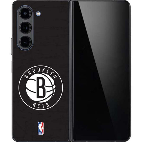 NBA Brooklyn Nets Distressed Galaxy Z Fold5 5G Skin