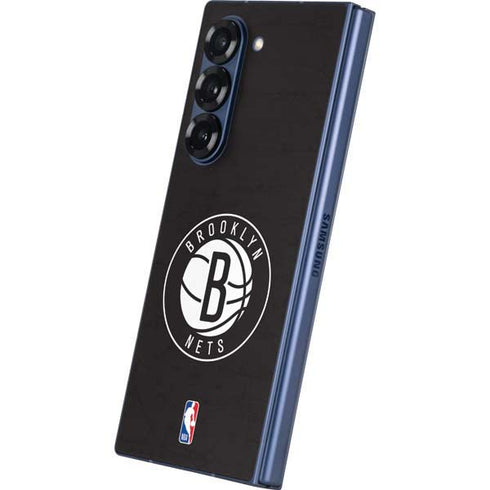 NBA Brooklyn Nets Distressed Galaxy Z Fold6 Skin