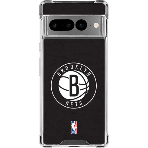 NBA Brooklyn Nets Distressed Google Pixel 7 Pro Clear Case