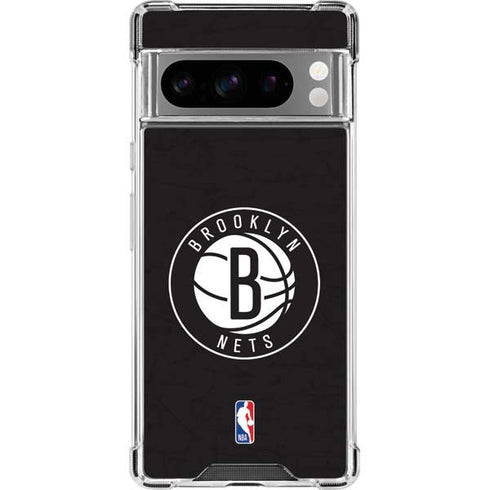 NBA Brooklyn Nets Distressed Google Pixel 8 Pro Clear Case