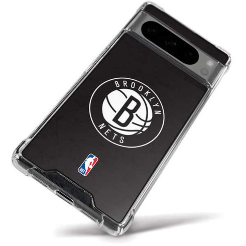 NBA Brooklyn Nets Distressed Google Pixel 8 Pro Clear Case