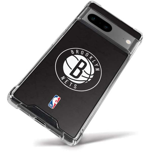 NBA Brooklyn Nets Distressed Google Pixel 8a Clear Case