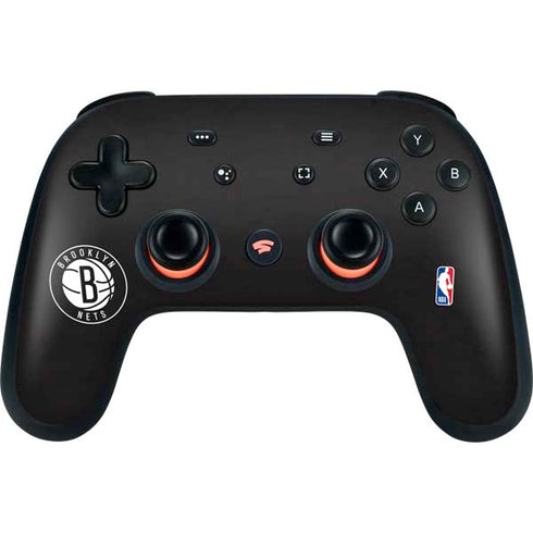 NBA Brooklyn Nets Distressed Google Stadia Controller Skin