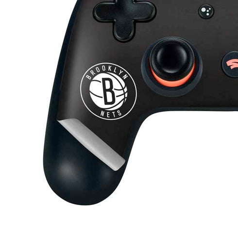 NBA Brooklyn Nets Distressed Google Stadia Controller Skin