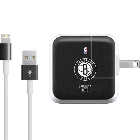 NBA Brooklyn Nets Distressed iPad Charger (10W USB) Skin