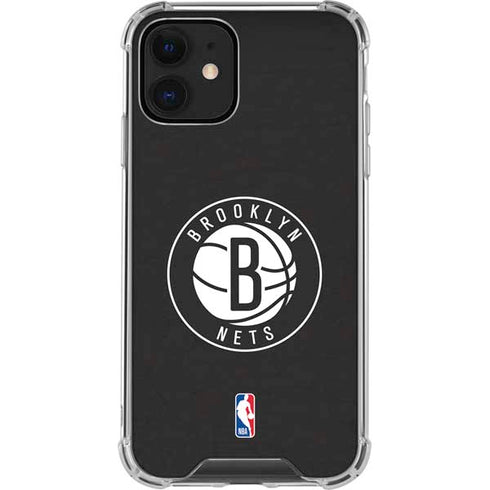 NBA Brooklyn Nets Distressed iPhone 12 Clear Case