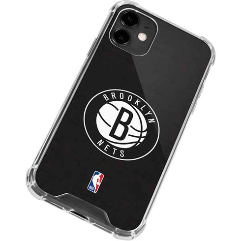 NBA Brooklyn Nets Distressed iPhone 12 Clear Case