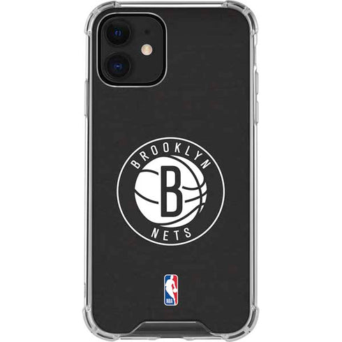 NBA Brooklyn Nets Distressed iPhone 12 Mini Clear Case