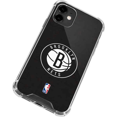 NBA Brooklyn Nets Distressed iPhone 12 Mini Clear Case