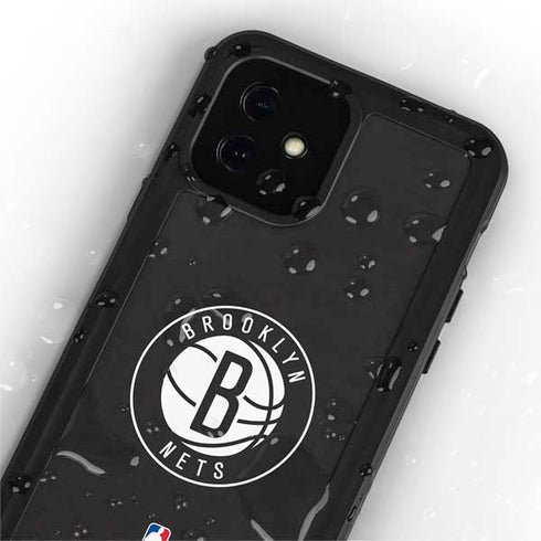 NBA Brooklyn Nets Distressed iPhone 12 Mini Waterproof Case