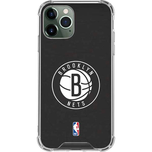 NBA Brooklyn Nets Distressed iPhone 12 Pro Clear Case