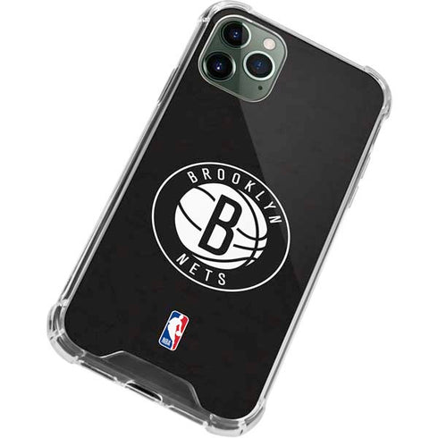NBA Brooklyn Nets Distressed iPhone 12 Pro Clear Case