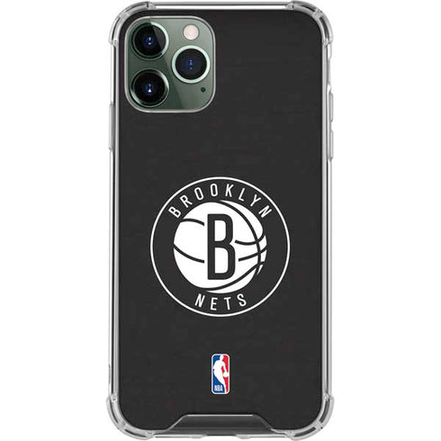 NBA Brooklyn Nets Distressed iPhone 12 Pro Max Clear Case