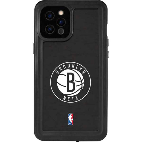 NBA Brooklyn Nets Distressed iPhone 12 Pro Max Waterproof Case
