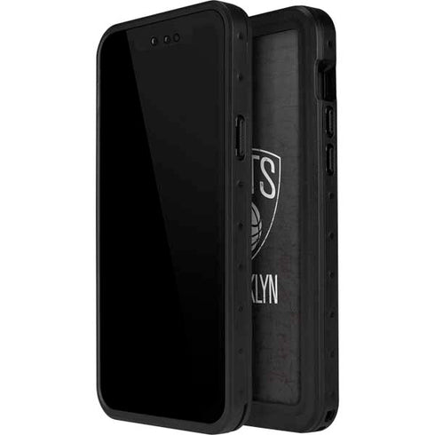 NBA Brooklyn Nets Distressed iPhone 12 Pro Waterproof Case