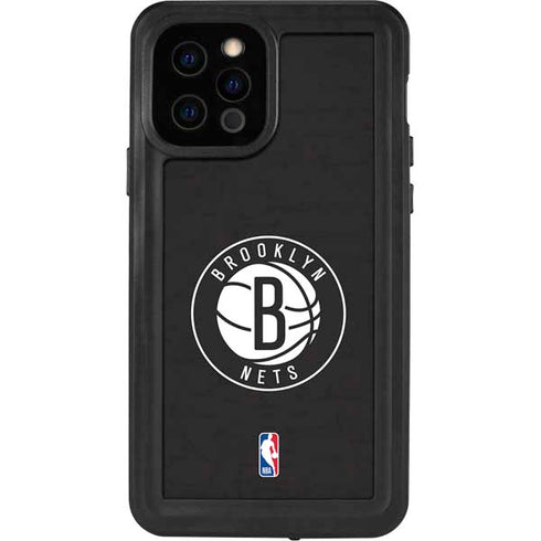 NBA Brooklyn Nets Distressed iPhone 12 Pro Waterproof Case