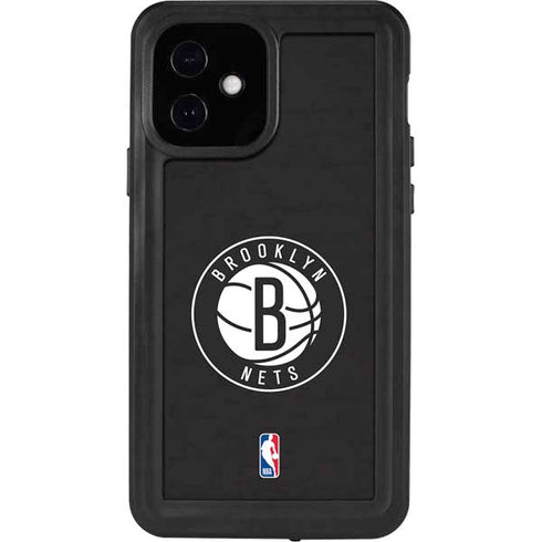 NBA Brooklyn Nets Distressed iPhone 12 Waterproof Case
