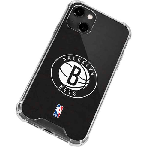 NBA Brooklyn Nets Distressed iPhone 13 Clear Case