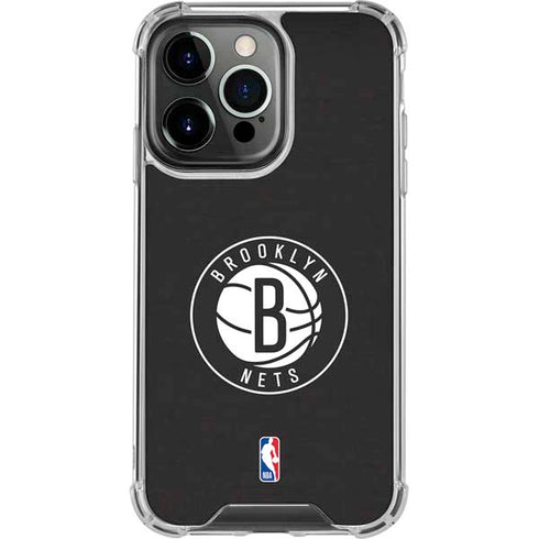 NBA Brooklyn Nets Distressed iPhone 13 Pro Clear Case