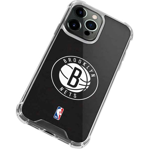 NBA Brooklyn Nets Distressed iPhone 13 Pro Clear Case