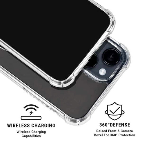 NBA Brooklyn Nets Distressed iPhone 14 Plus Clear Case