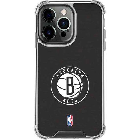 NBA Brooklyn Nets Distressed iPhone 14 Pro Clear Case