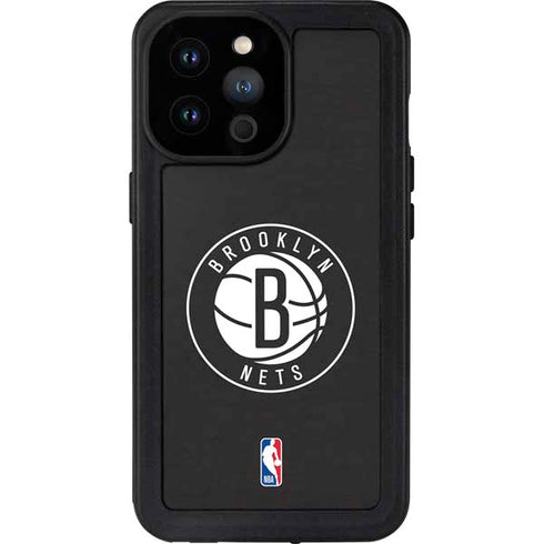 NBA Brooklyn Nets Distressed iPhone 14 Pro Max Waterproof Case