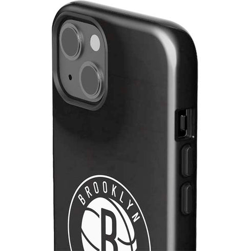 NBA Brooklyn Nets Distressed iPhone 15 Plus Impact Case