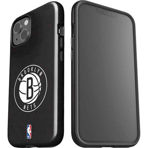 NBA Brooklyn Nets Distressed iPhone 15 Plus Impact Case