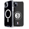 NBA Brooklyn Nets Distressed iPhone 15 Plus MagSafe Case