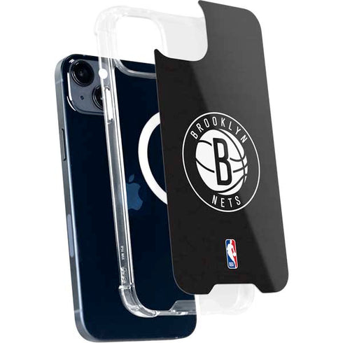NBA Brooklyn Nets Distressed iPhone 15 Plus MagSafe Case
