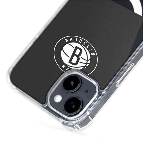 NBA Brooklyn Nets Distressed iPhone 15 Plus MagSafe Case