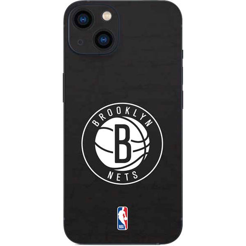 NBA Brooklyn Nets Distressed iPhone 15 Plus Skin
