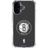 NBA Brooklyn Nets Distressed iPhone 16 Clear Case