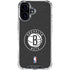NBA Brooklyn Nets Distressed iPhone 16 Plus Clear Case
