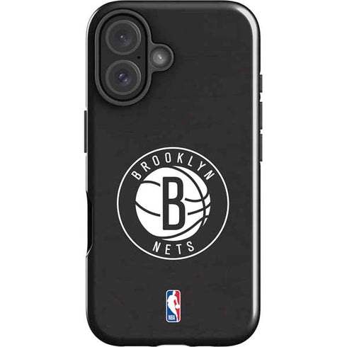 NBA Brooklyn Nets Distressed iPhone 16 Plus Impact Case