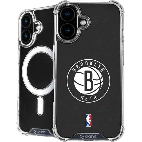 NBA Brooklyn Nets Distressed iPhone 16 Plus MagSafe Case