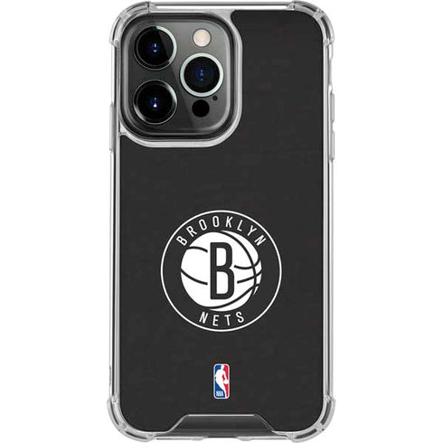 NBA Brooklyn Nets Distressed iPhone 16 Pro Clear Case