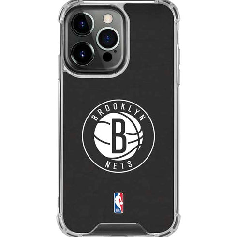 NBA Brooklyn Nets Distressed iPhone 16 Pro Max Clear Case