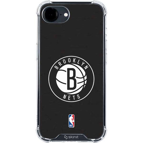 NBA Brooklyn Nets Distressed iPhone 16e Clear Case
