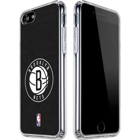 NBA Brooklyn Nets Distressed iPhone SE (2nd & 3rd Gen) Clear Case