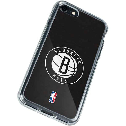 NBA Brooklyn Nets Distressed iPhone SE (2nd & 3rd Gen) Clear Case